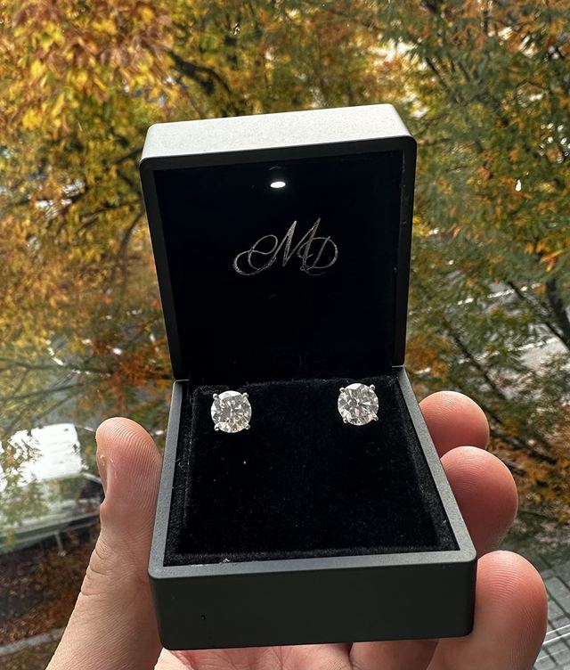 Customer photo of the Stud Earrings by Jacob
